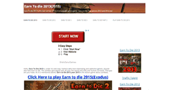 Desktop Screenshot of earntodie2013.net